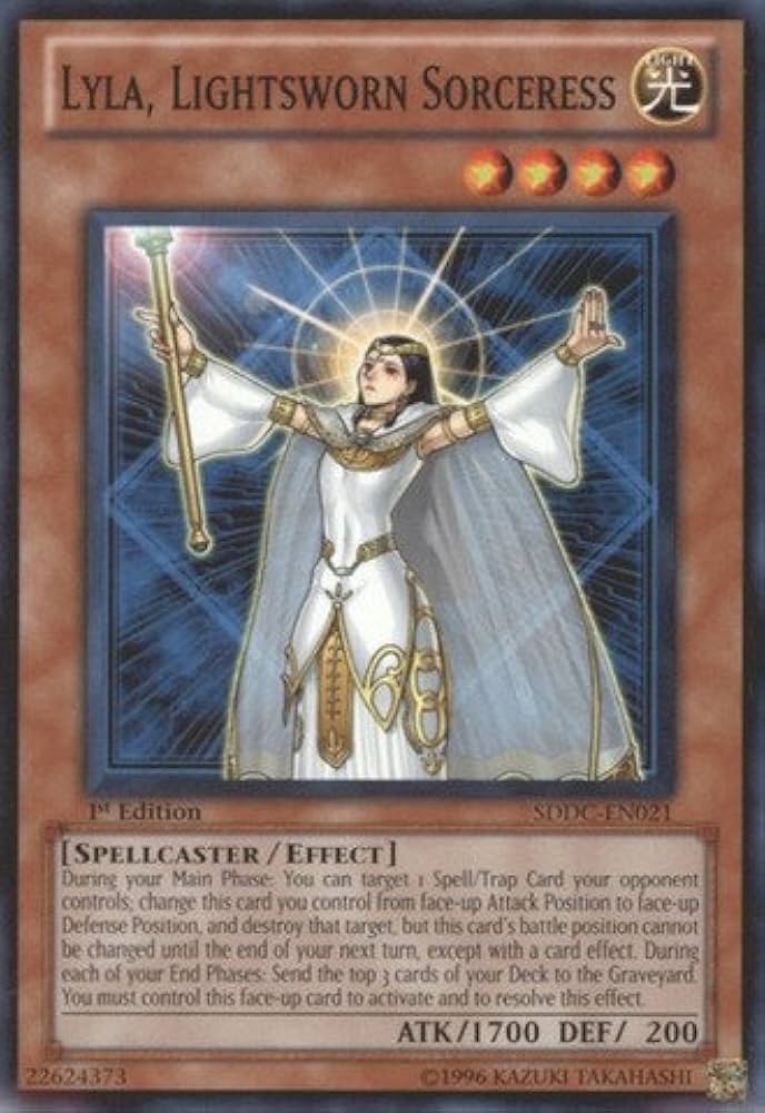 遊戯王OCG デュエルモンスターズ Lyla, Lightsworn Sorceress 1st Edition Amazon.com: YU-GI-OH! - Lyla, Lightsworn Sorceress (SDLI